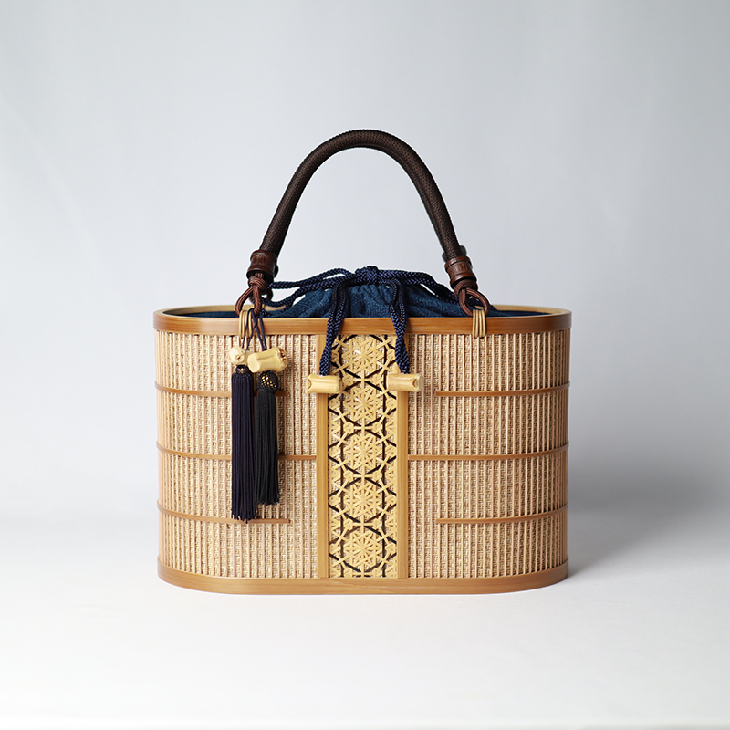 竹千筋　手提げ　葵（大）