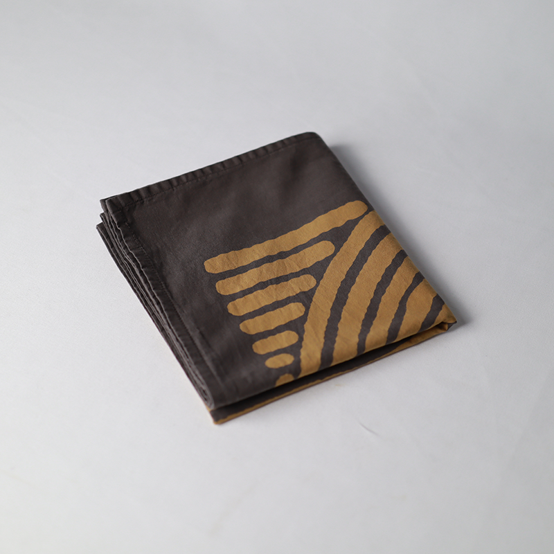 お茶染め　風呂敷　茶園俯瞰図