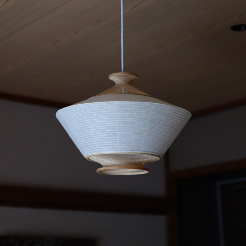 ペンダントライト RON（侖）｜駿河竹千筋細工（谷 俊幸）