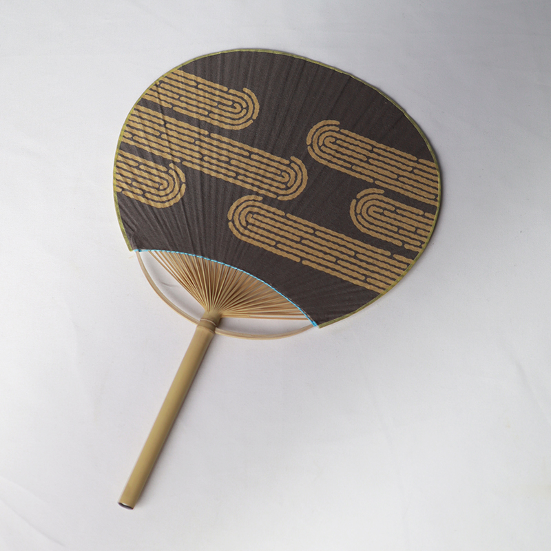 お茶染めうちわ｜江戸うちわ