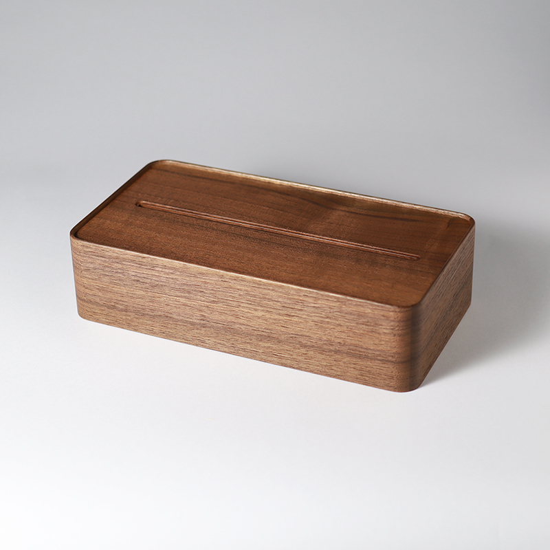 ティッシュケースBOX｜ウォールナットno.2